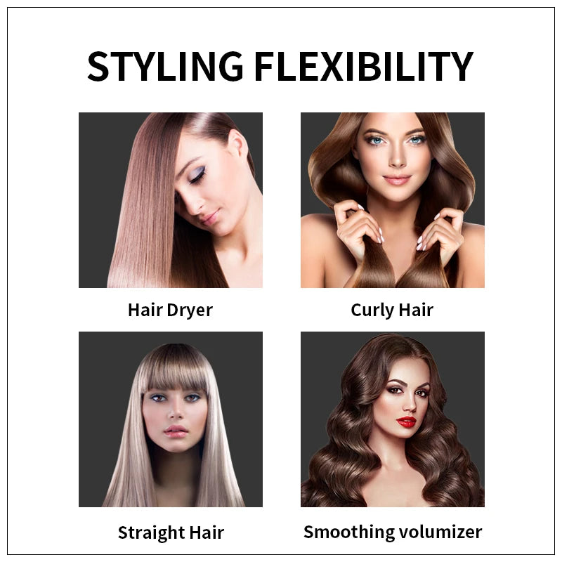 LISAPRO 3-in-1 Hot Air Brush & Volumising Blow Dryer
