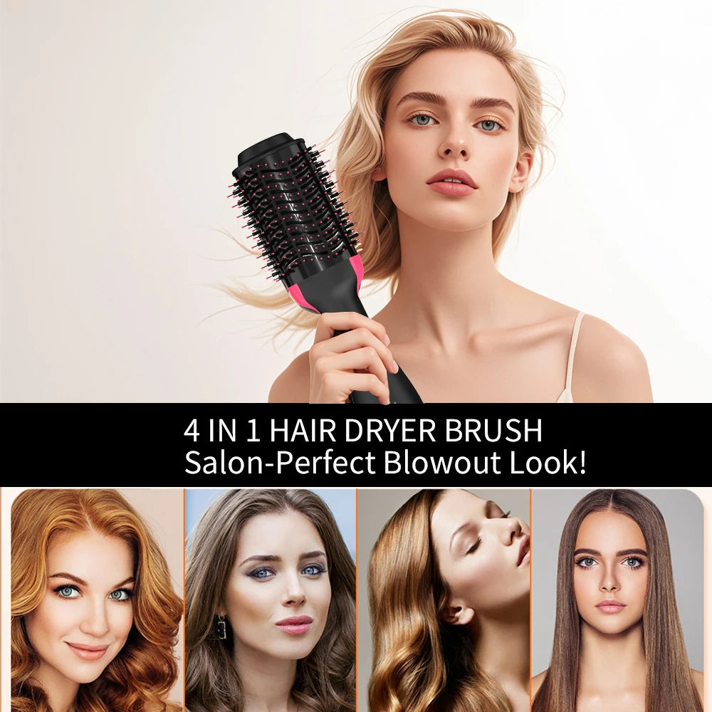 LISAPRO 3-in-1 Hot Air Brush & Volumising Blow Dryer