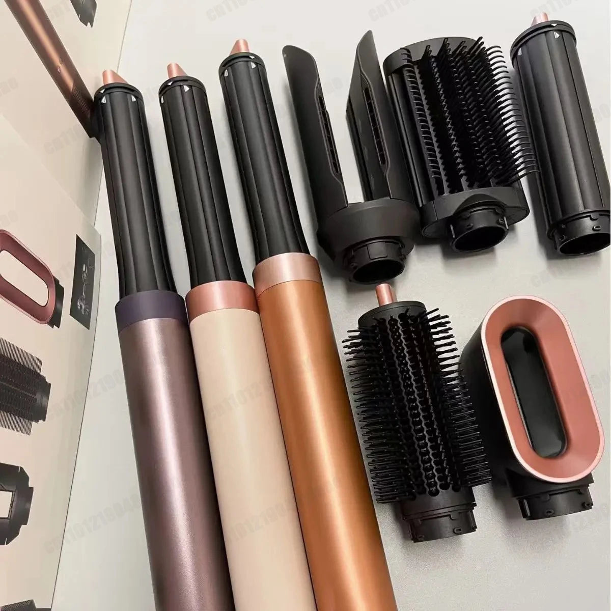 LuxeWind Multi-Styler — Hot Air Brush & Auto Curling Wand Set